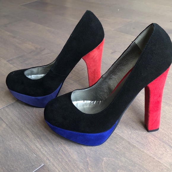 Colored Platform Pumps 💙🖤❤️ - Picture 2 of 6